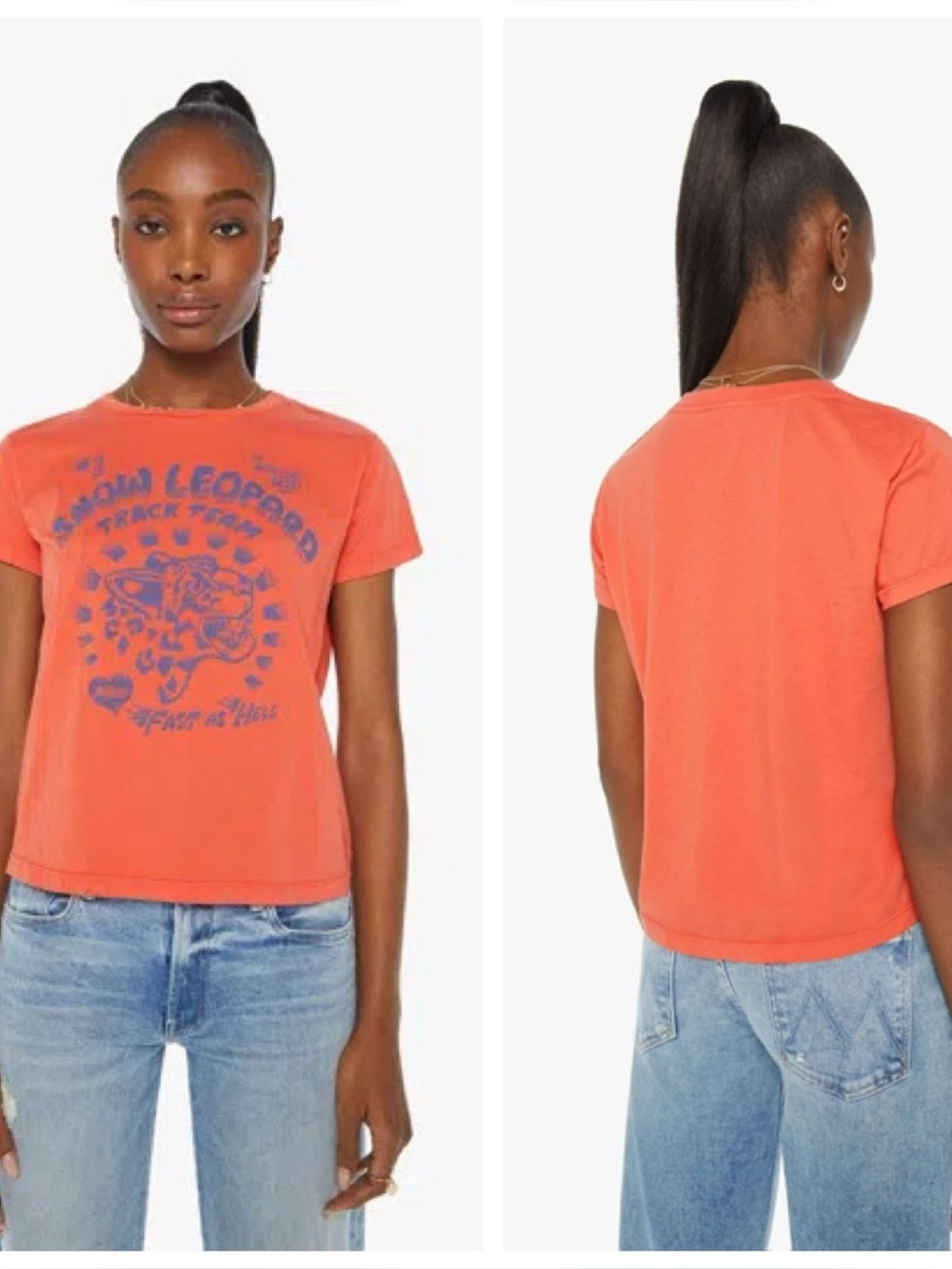 🔸NWT🔸MOTHER Boxy Goodie Goodie Fast as Hell Tee -XS